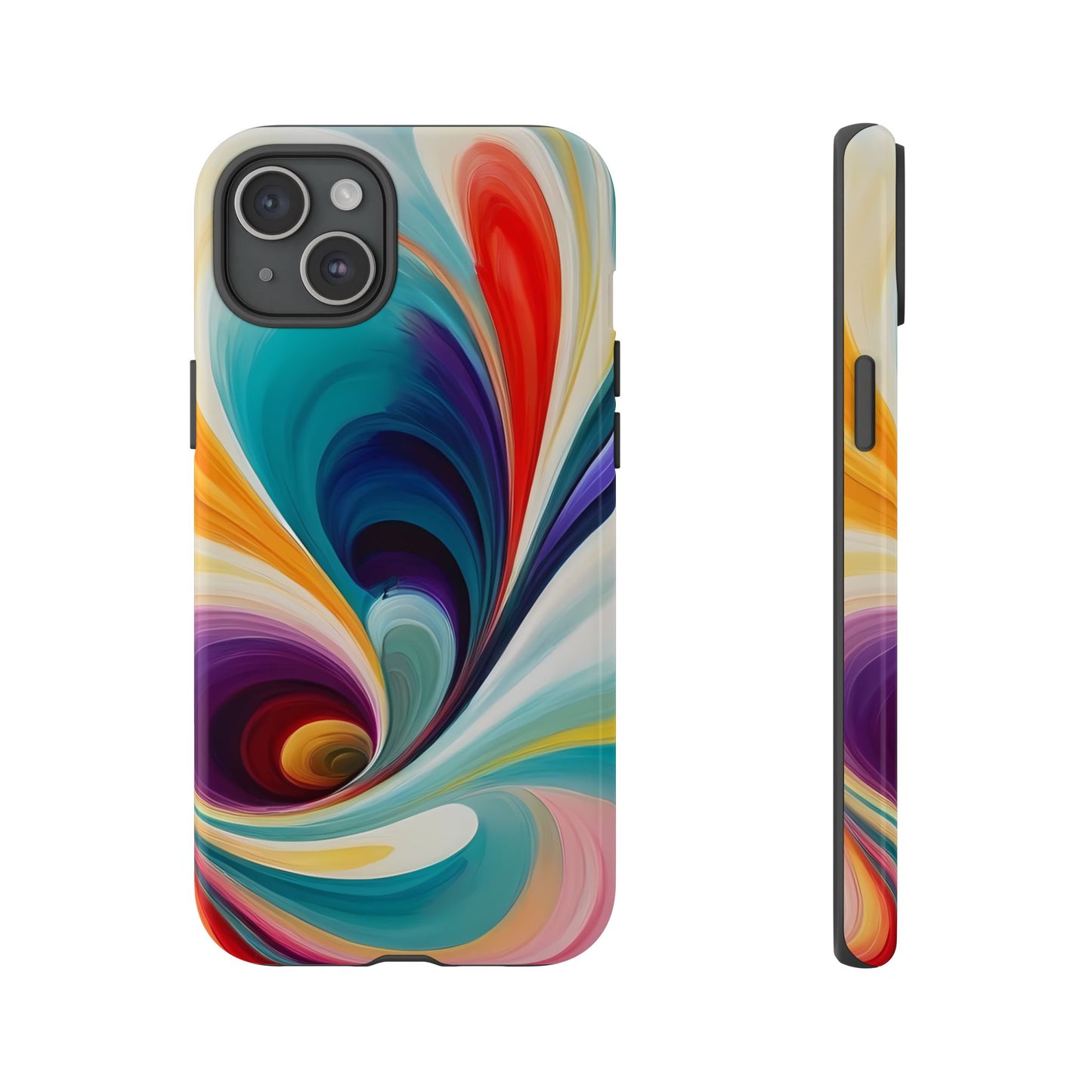 Abstract Elegance Phone Case for iPhone 8–16 Pro Max, Pixel 5–8 Pro, Galaxy S10–S24 Ultra - Designed by Thalia