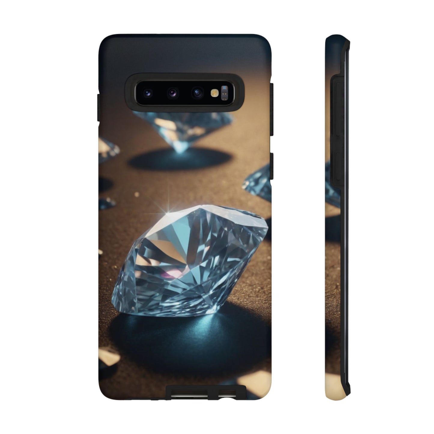 Raining Diamonds Custom Phone Case for Samsung Galaxy S10–S10 Plus, S20–S20 Ultra, S21, S22, S23, S24 Ultra - Designed by Thalia