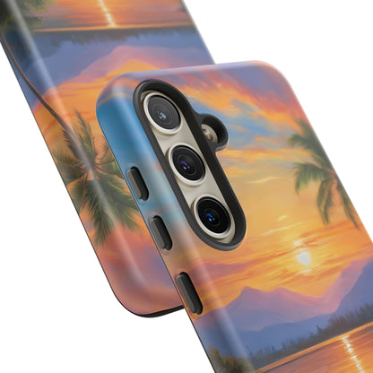 Sunset Serenade Custom Phone Case for Samsung Galaxy S10–S10 Plus, S20–S20 Ultra, S21, S22, S23, S24 Ultra - Designed by Thalia