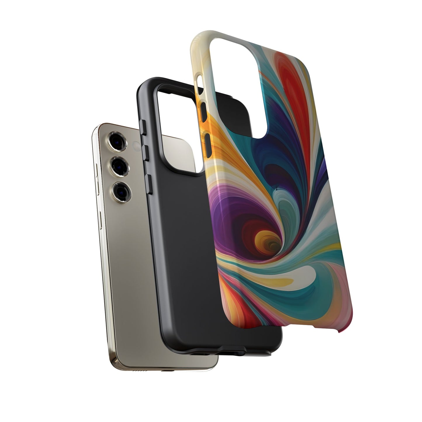 Abstract Elegance Phone Case for iPhone 8–16 Pro Max, Pixel 5–8 Pro, Galaxy S10–S24 Ultra - Designed by Thalia