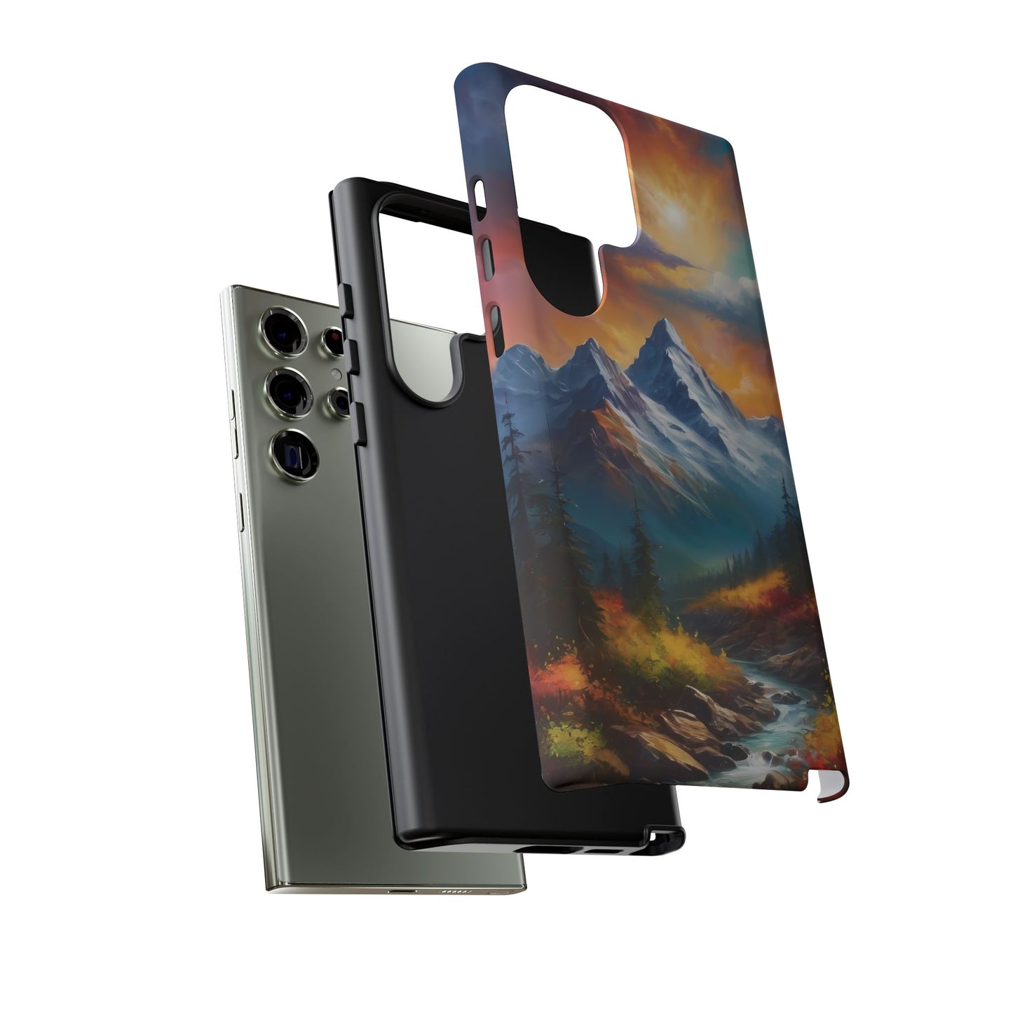 Mystic Mountains Phone Case for iPhone 8–16 Pro Max, Pixel 5–8 Pro, Galaxy S10–S24 Ultra - Designed by Thalia