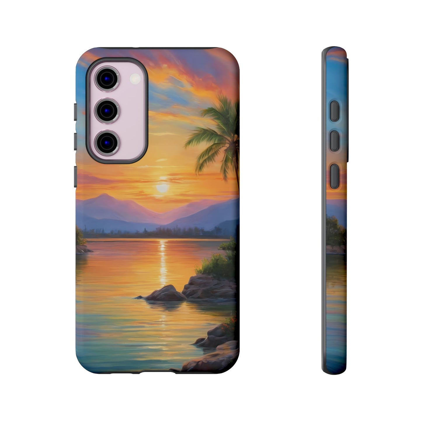 Sunset Serenade Custom Phone Case for Samsung Galaxy S10–S10 Plus, S20–S20 Ultra, S21, S22, S23, S24 Ultra - Designed by Thalia