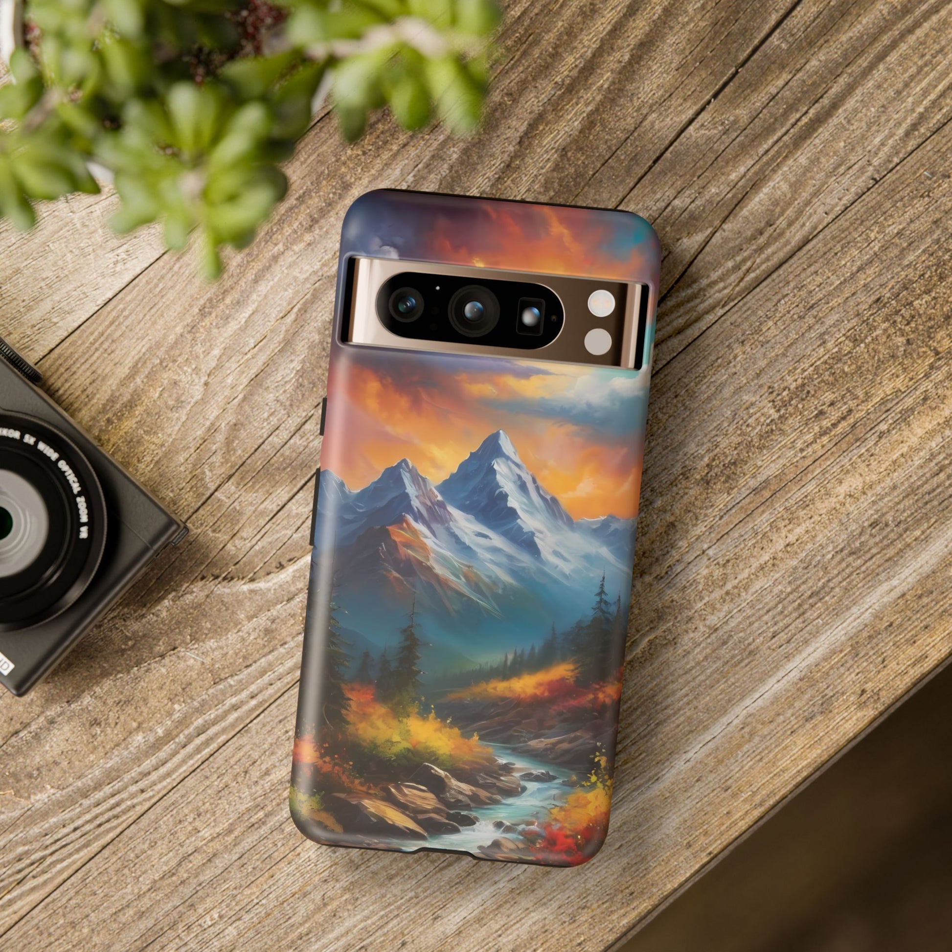 Mystic Mountains Phone Case for iPhone 8–16 Pro Max, Pixel 5–8 Pro, Galaxy S10–S24 Ultra - Designed by Thalia