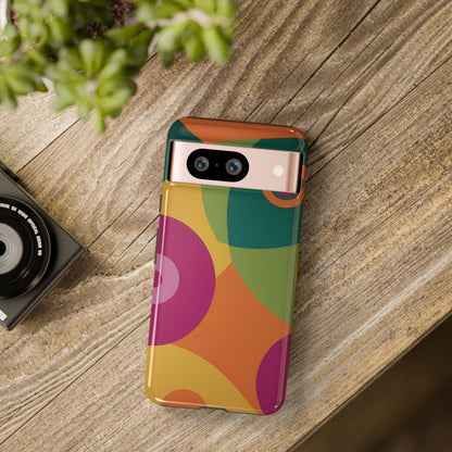 60s Retro Custom Phone Case for Google Pixel 8 Pro, Pixel 8, Pixel 7, Pixel 6 Pro, Pixel 6, Pixel 5 5G - Designed by Thalia