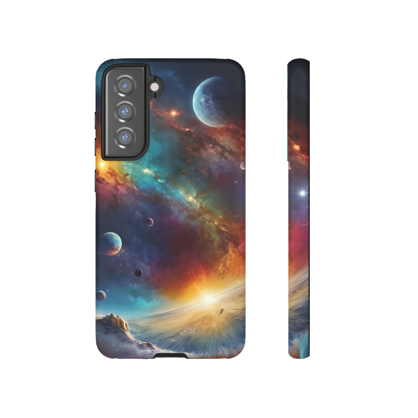 Cosmic Voyage Custom Phone Case for Samsung Galaxy S10–S24 - Designed by Thalia