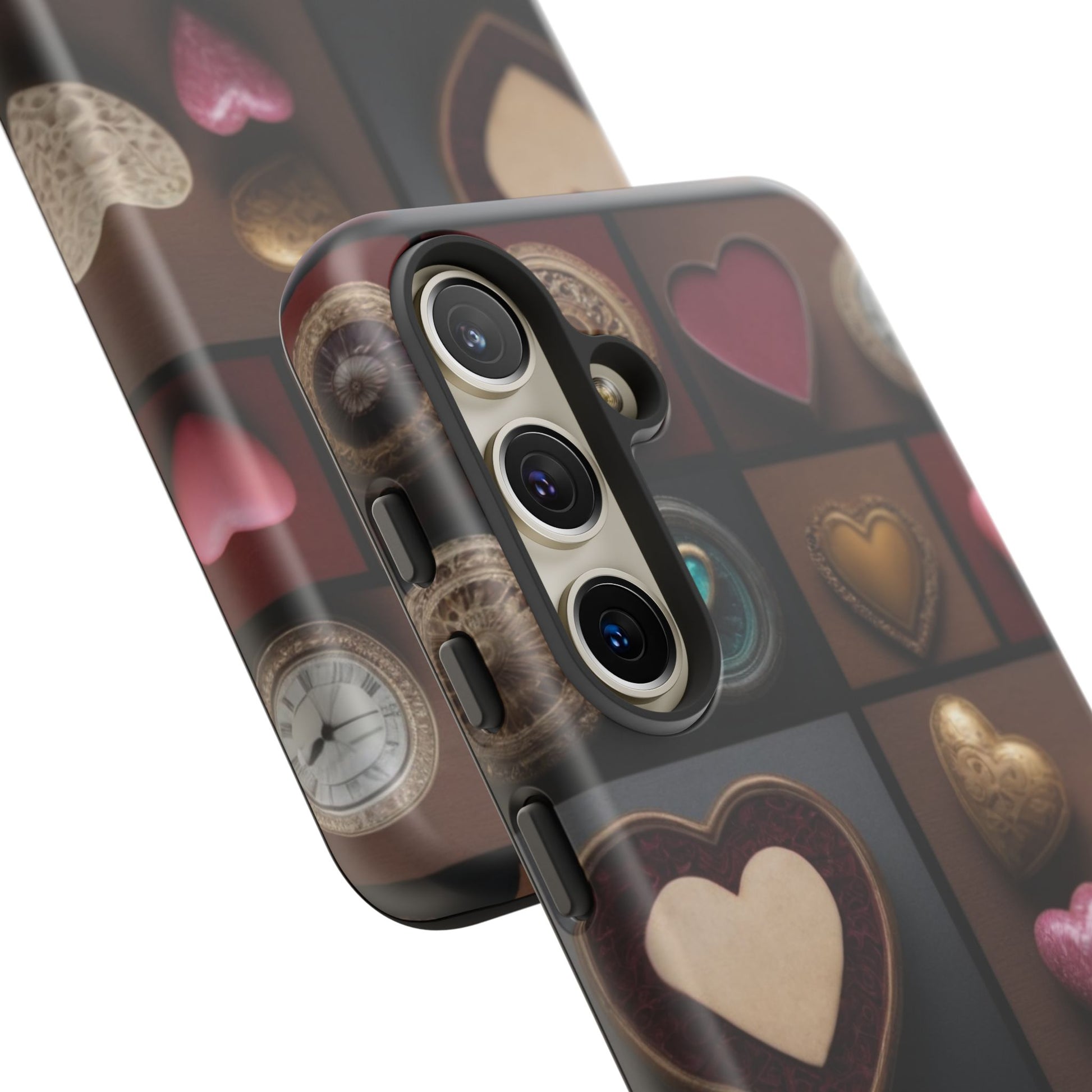 Love Button Phone Case for iPhone 8–16 Pro Max, Pixel 5–8 Pro, Galaxy S10–S24 Ultra - Designed by Thalia