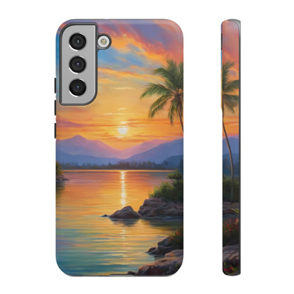 Sunset Serenade Custom Phone Case for Samsung Galaxy S10–S10 Plus, S20–S20 Ultra, S21, S22, S23, S24 Ultra - Designed by Thalia