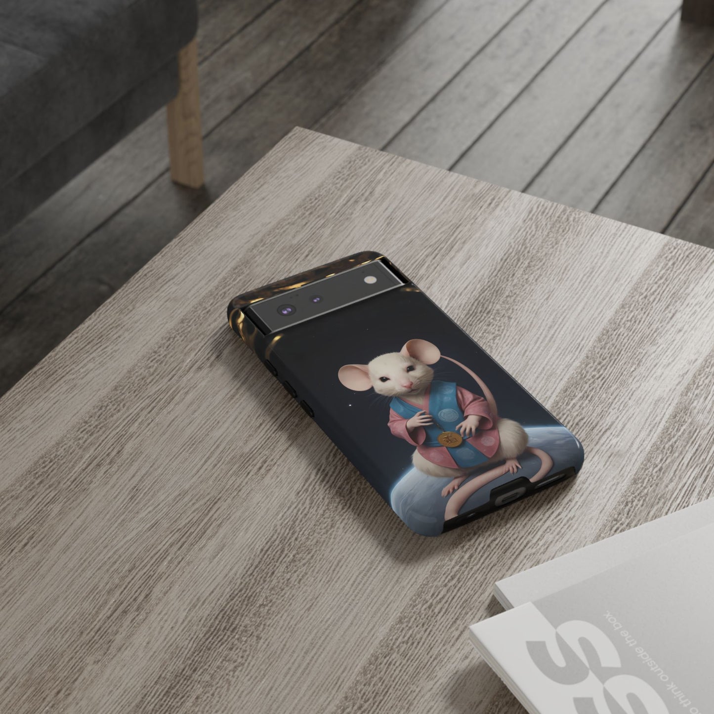 Chinese Zodiac Rat Phone Case for Google Pixel 8 Pro, Pixel 8, Pixel 7, Pixel 6 Pro, Pixel 6, Pixel 5 5G - Designed by Thalia