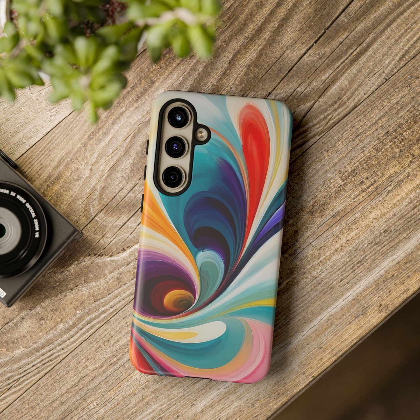 Abstract Elegance Phone Case for iPhone 8–16 Pro Max, Pixel 5–8 Pro, Galaxy S10–S24 Ultra - Designed by Thalia