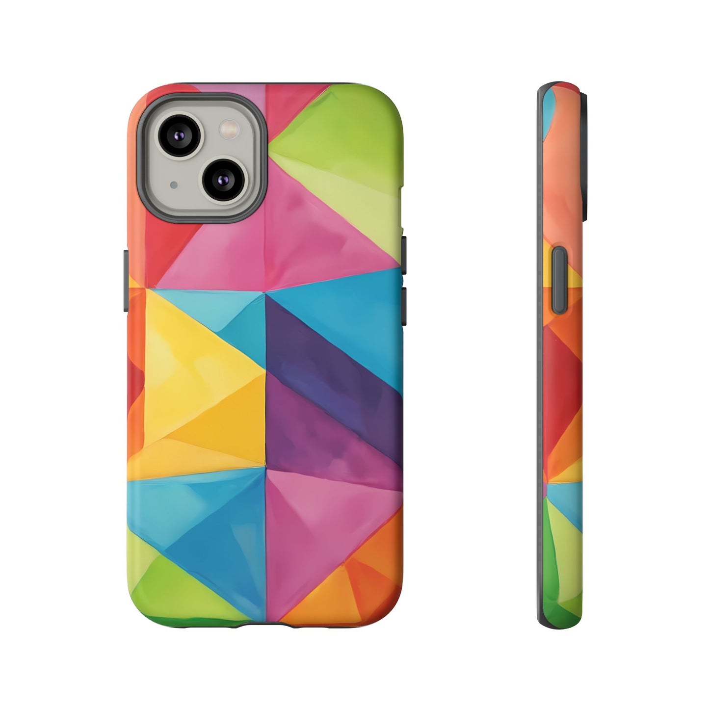 Geometric Play Phone Case for iPhone 8–16 Pro Max, Pixel 5–8 Pro, Galaxy S10–S24 Ultra - Designed by Thalia