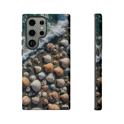 She Sells Sea Shells Custom Phone Case for Samsung Galaxy S10–S10 Plus, S20–S20 Ultra, S21, S22, S23, S24 Ultra - Designed by Thalia