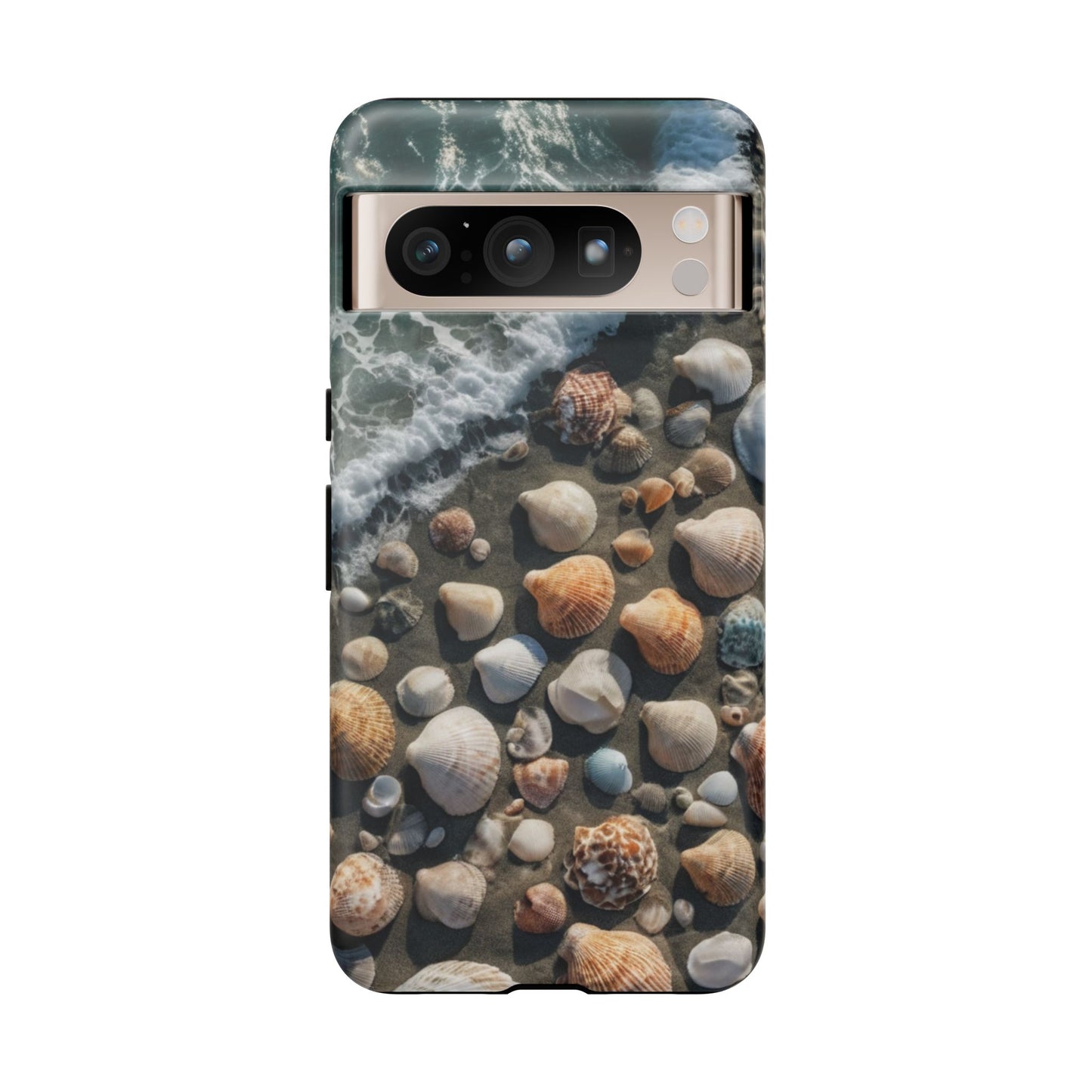 She Sells Sea Shells Phone Case for iPhone 8–16 Pro Max, Pixel 5–8 Pro, Galaxy S10–S24 Ultra - Designed by Thalia