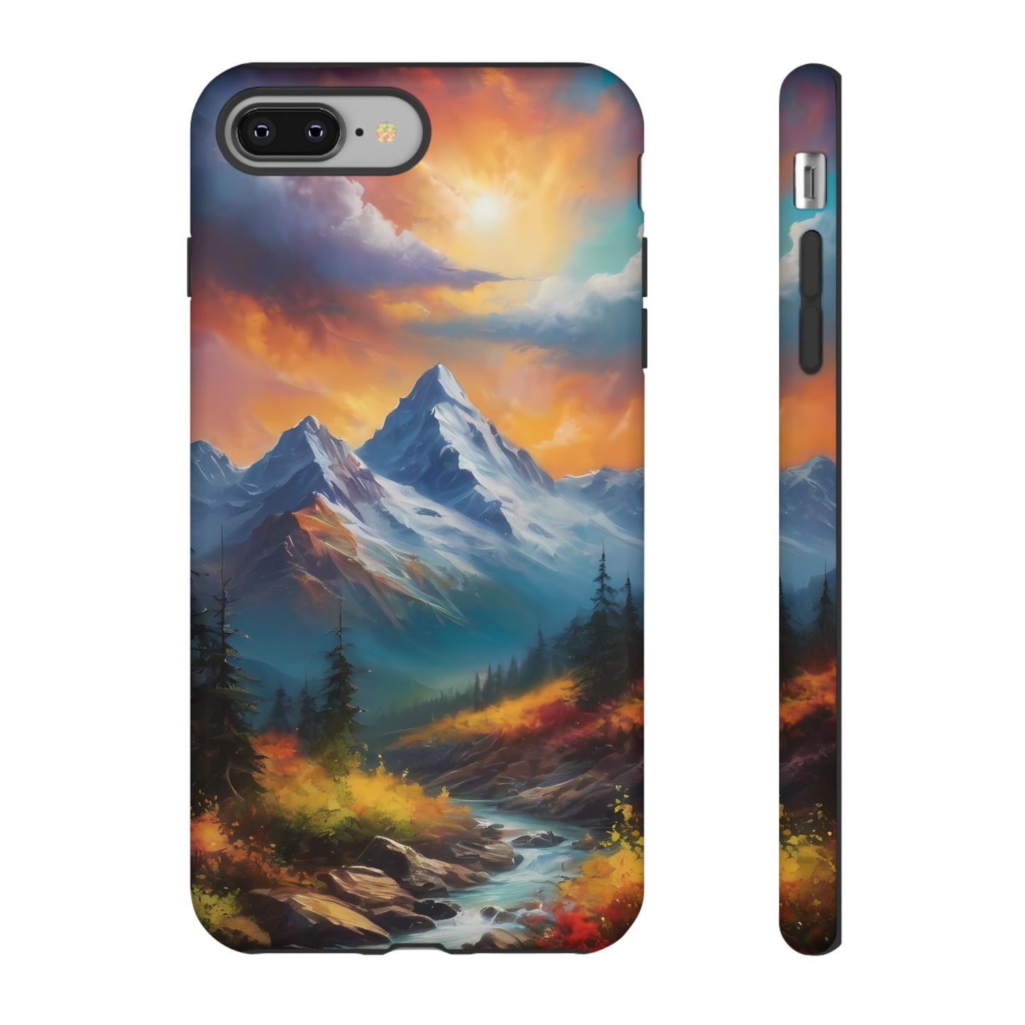 Mystic Mountains Phone Case for iPhone 8–16 Pro Max, Pixel 5–8 Pro, Galaxy S10–S24 Ultra - Designed by Thalia