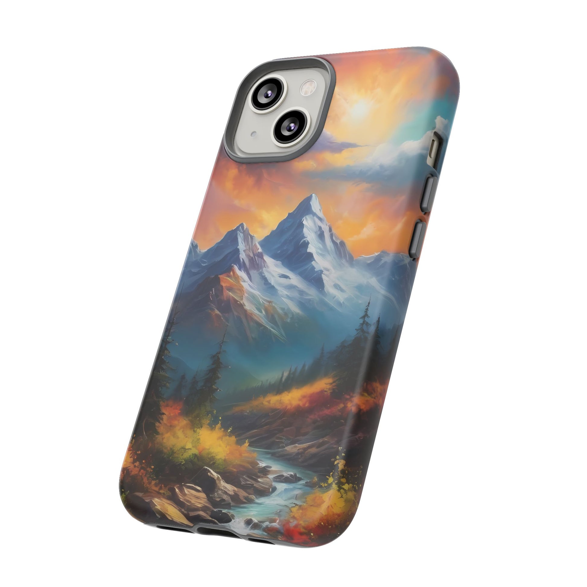 Mystic Mountains Phone Case for iPhone 8–16 Pro Max, Pixel 5–8 Pro, Galaxy S10–S24 Ultra - Designed by Thalia