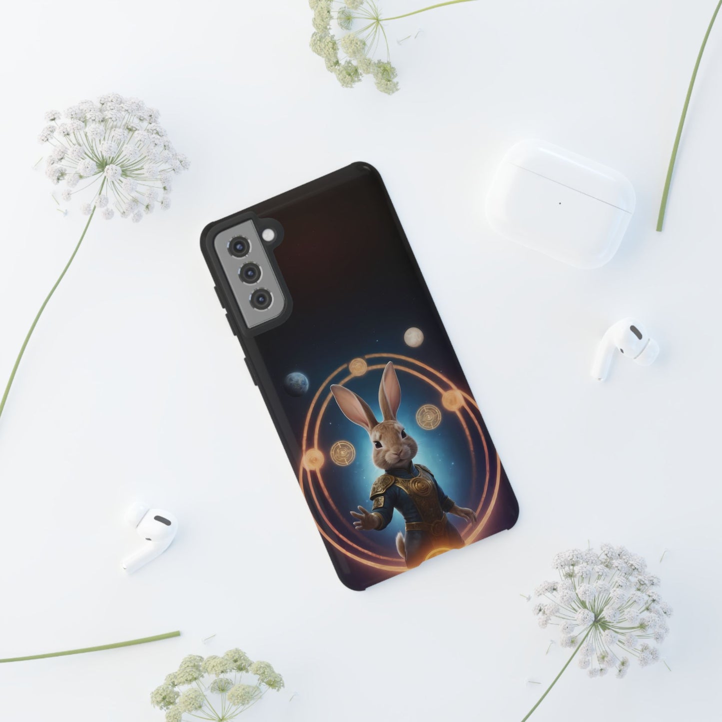 Chinese Zodiac Rabbit Phone Case for Samsung Galaxy S10–S24 - Designed by Thalia