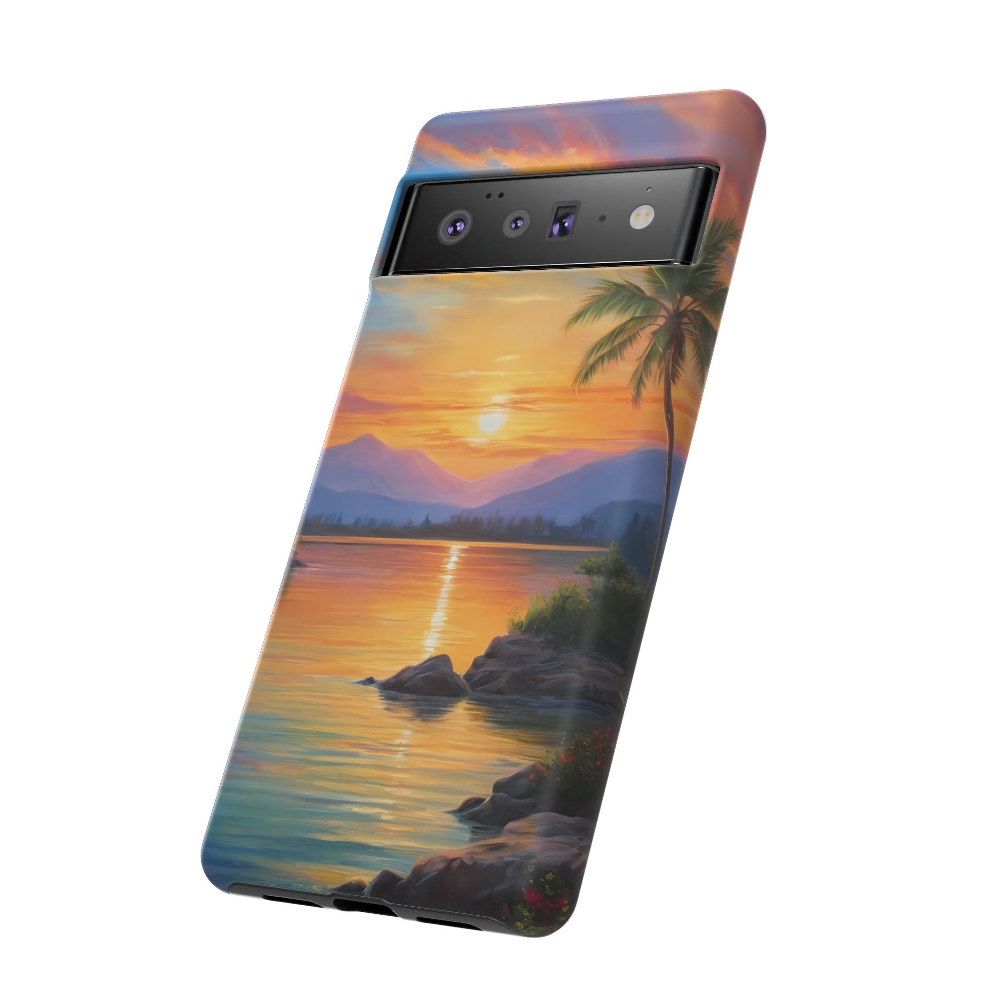 Sunset Serenade Phone Case for iPhone 8–16 Pro Max, Pixel 5–8 Pro, Galaxy S10–S24 Ultra - Designed by Thalia