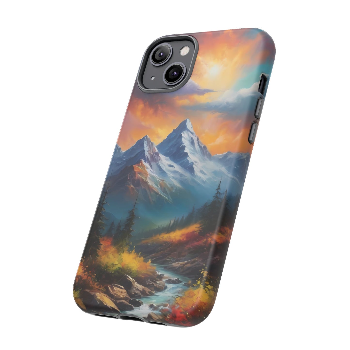 Mystic Mountains Phone Case for iPhone 8–16 Pro Max, Pixel 5–8 Pro, Galaxy S10–S24 Ultra - Designed by Thalia