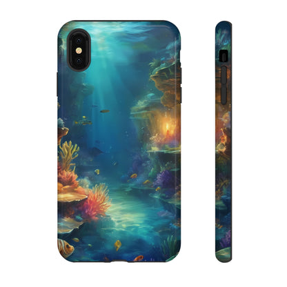 Oceanic Depths Stylish Unique UV Protected Phone Case for iPhone 8–16 Pro Max, iPhone 8 Plus–13 Mini, iPhone XS–XS Max, iPhone 11–14 Pro Max - Designed by Thalia