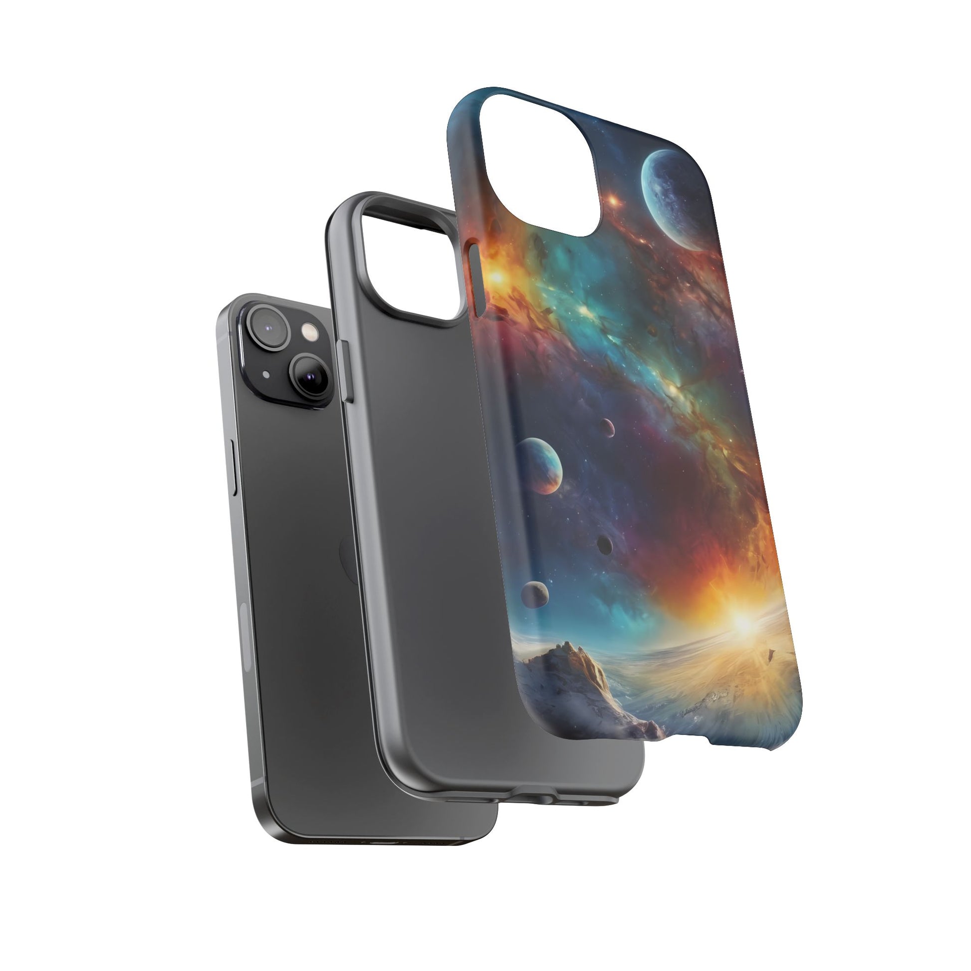 Cosmic Voyage Phone Case for iPhone 8–16 Pro Max, Pixel 5–8 Pro, Galaxy S10–S24 Ultra - Designed by Thalia