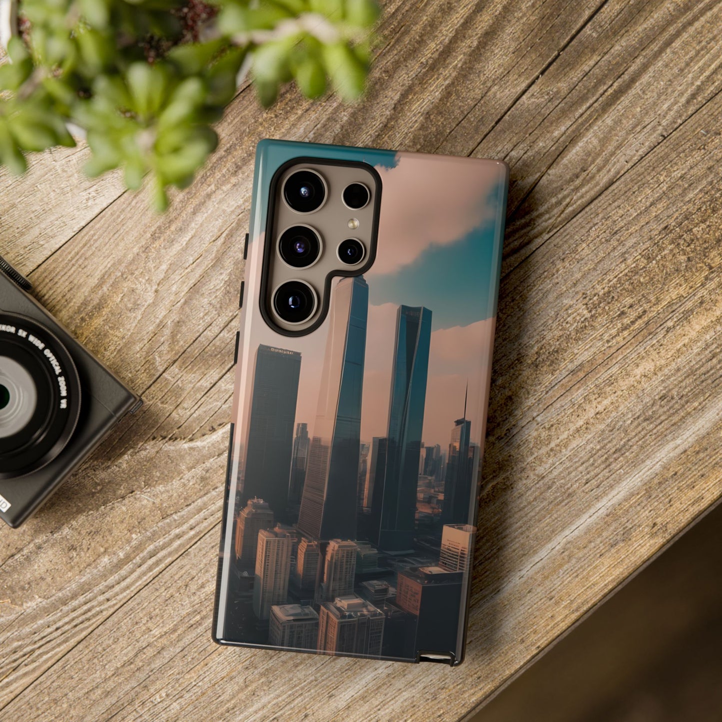 City Skylines Custom Phone Case for Samsung Galaxy S10–S10 Plus, S20–S20 Ultra, S21, S22, S23, S24 Ultra - Designed by Thalia