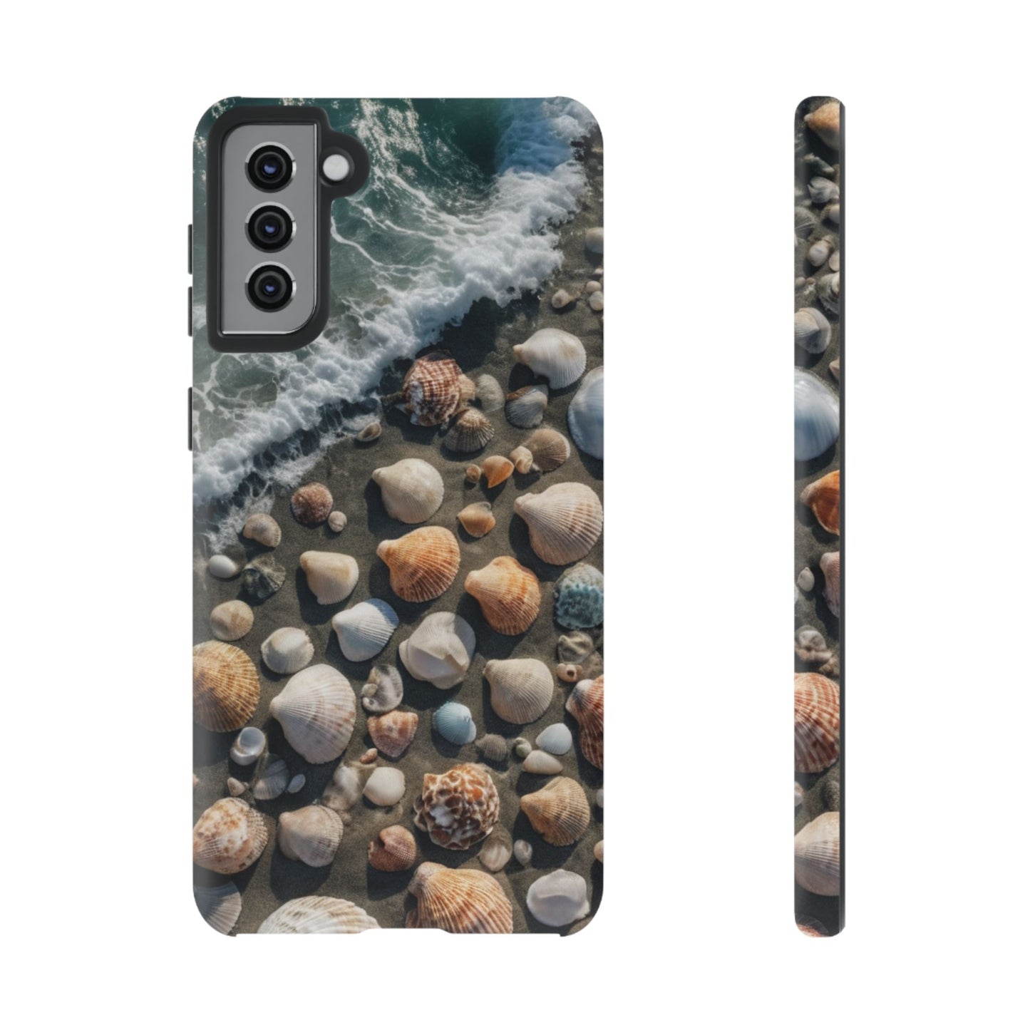 She Sells Sea Shells Phone Case for iPhone 8–16 Pro Max, Pixel 5–8 Pro, Galaxy S10–S24 Ultra - Designed by Thalia