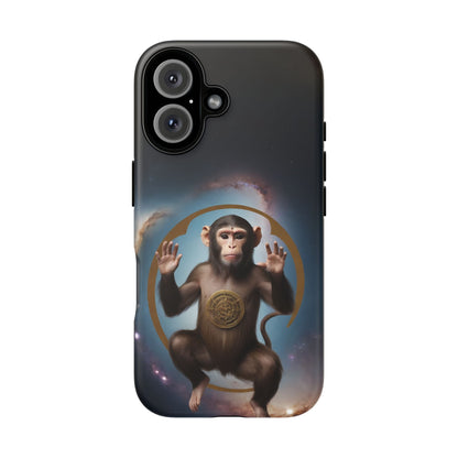 Chinese Zodiac Monkey Custom Phone Case for iPhone 8–16 Pro Max, Pixel 5–8 Pro, Galaxy S10–S24 Ultra - Designed by Thalia