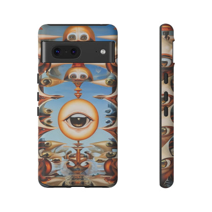 Surreal Suspect Phone Case for iPhone 8–16 Pro Max, Pixel 5–8 Pro, Galaxy S10–S24 Ultra - Designed by Thalia