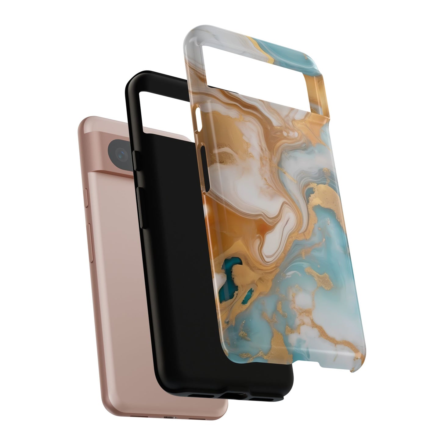 Marble Hues Phone Case for iPhone 8–16 Pro Max, Pixel 5–8 Pro, Galaxy S10–S24 Ultra - Designed by Thalia