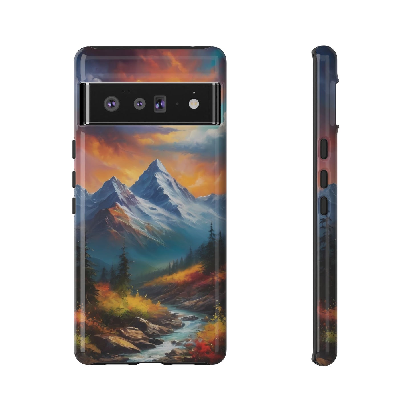 Mystic Mountains Phone Case for iPhone 8–16 Pro Max, Pixel 5–8 Pro, Galaxy S10–S24 Ultra - Designed by Thalia