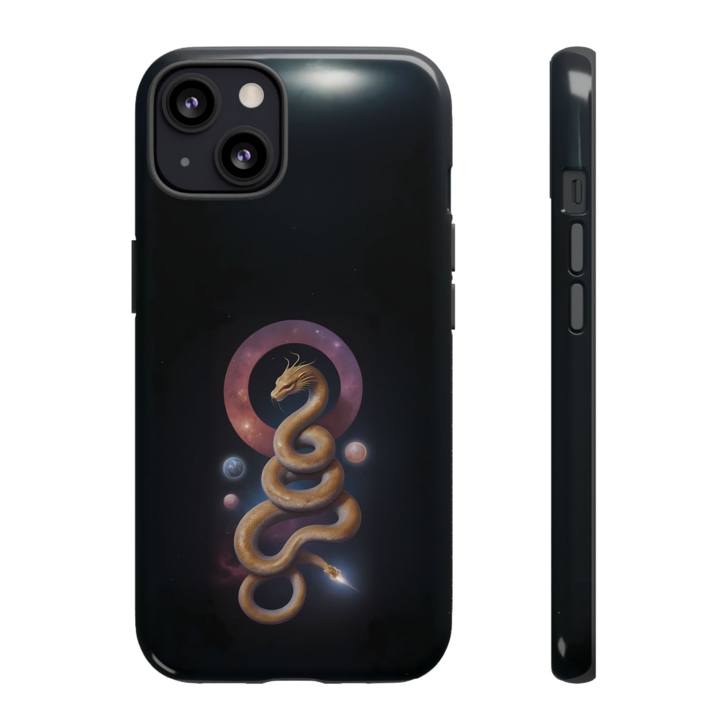 Chinese Zodiac Snake Custom Phone Case for iPhone 8–16 Pro Max, Pixel 5–8 Pro, Galaxy S10–S24 Ultra - Designed by Thalia