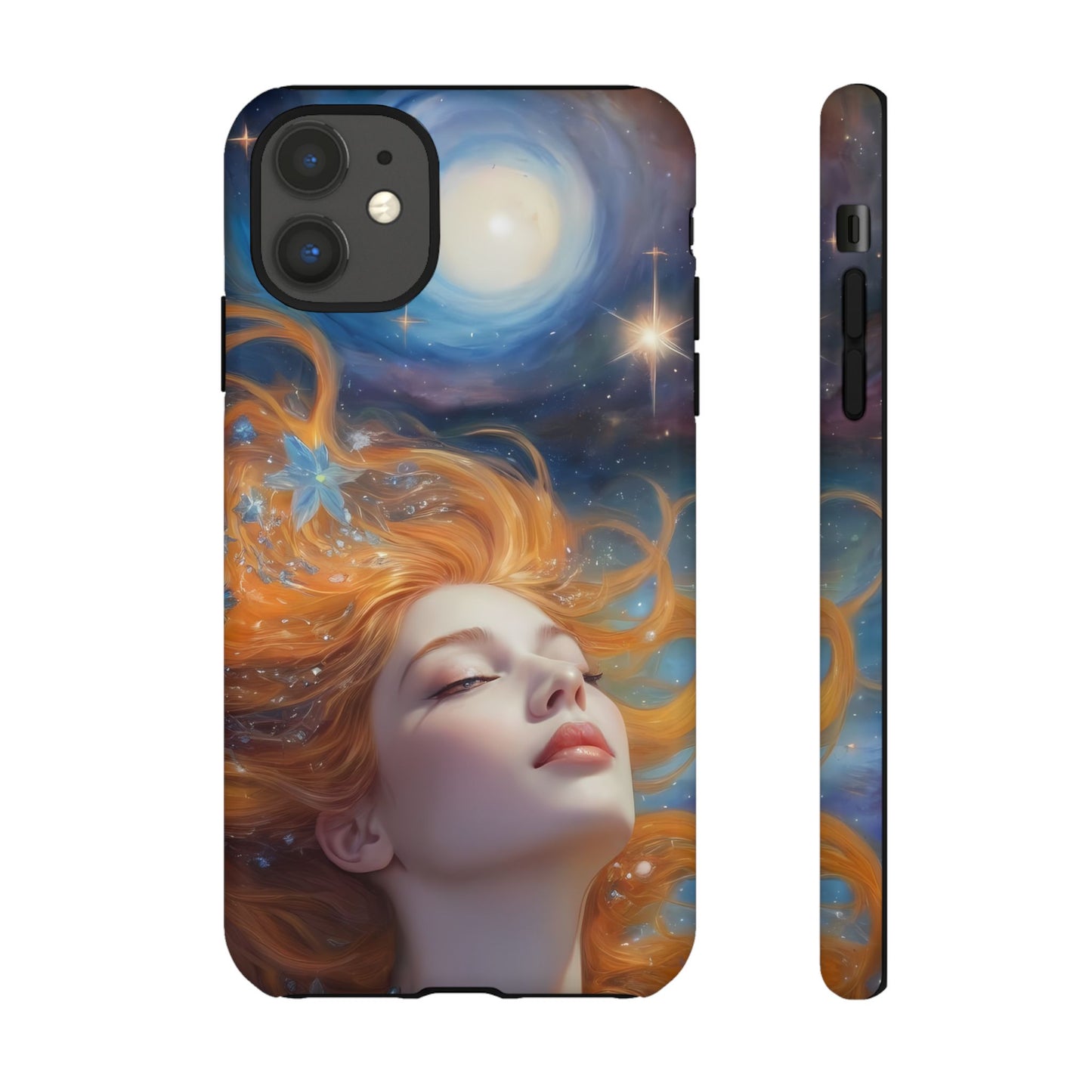 Celestial Dreams Custom Phone Case for iPhone 8–16 Pro Max, iPhone 8 Plus–13 Mini, iPhone XS–XS Max, iPhone 11–14 Pro Max - Designed by Thalia