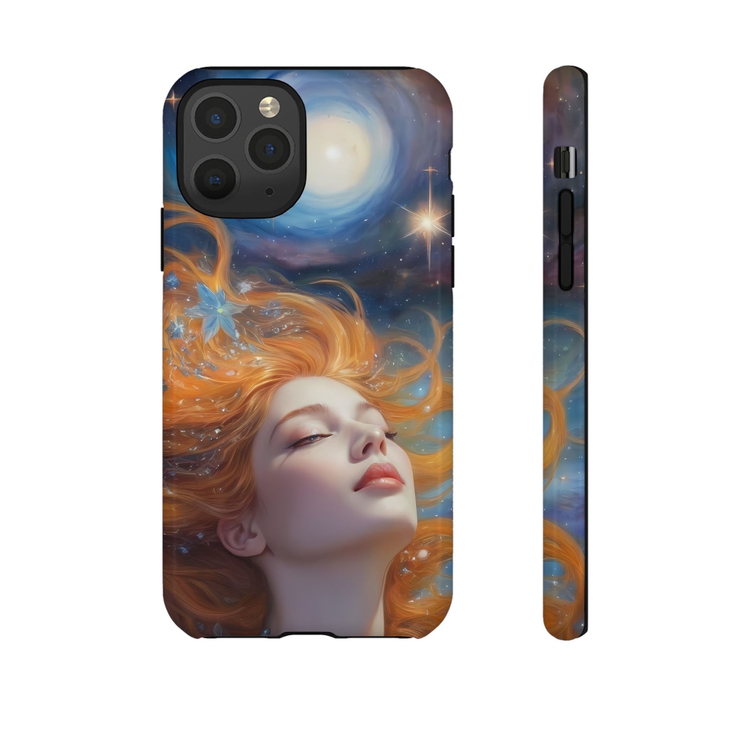 Celestial Dreams Custom Phone Case for iPhone 8–16 Pro Max, iPhone 8 Plus–13 Mini, iPhone XS–XS Max, iPhone 11–14 Pro Max - Designed by Thalia