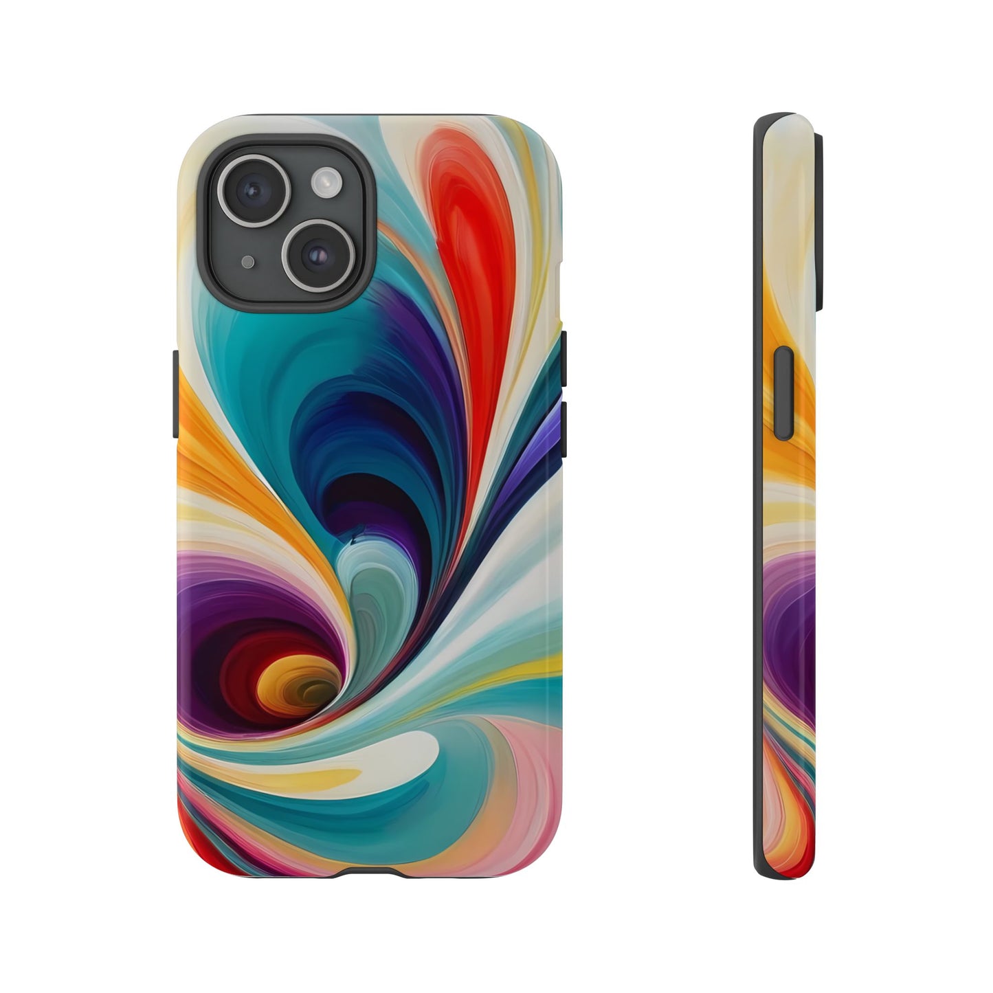 Abstract Elegance Phone Case for iPhone 8–16 Pro Max, Pixel 5–8 Pro, Galaxy S10–S24 Ultra - Designed by Thalia