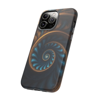 3D Fractal Phone Case for iPhone 8–16 Pro Max, Pixel 5–8 Pro, Galaxy S10–S24 Ultra - Designed by Thalia