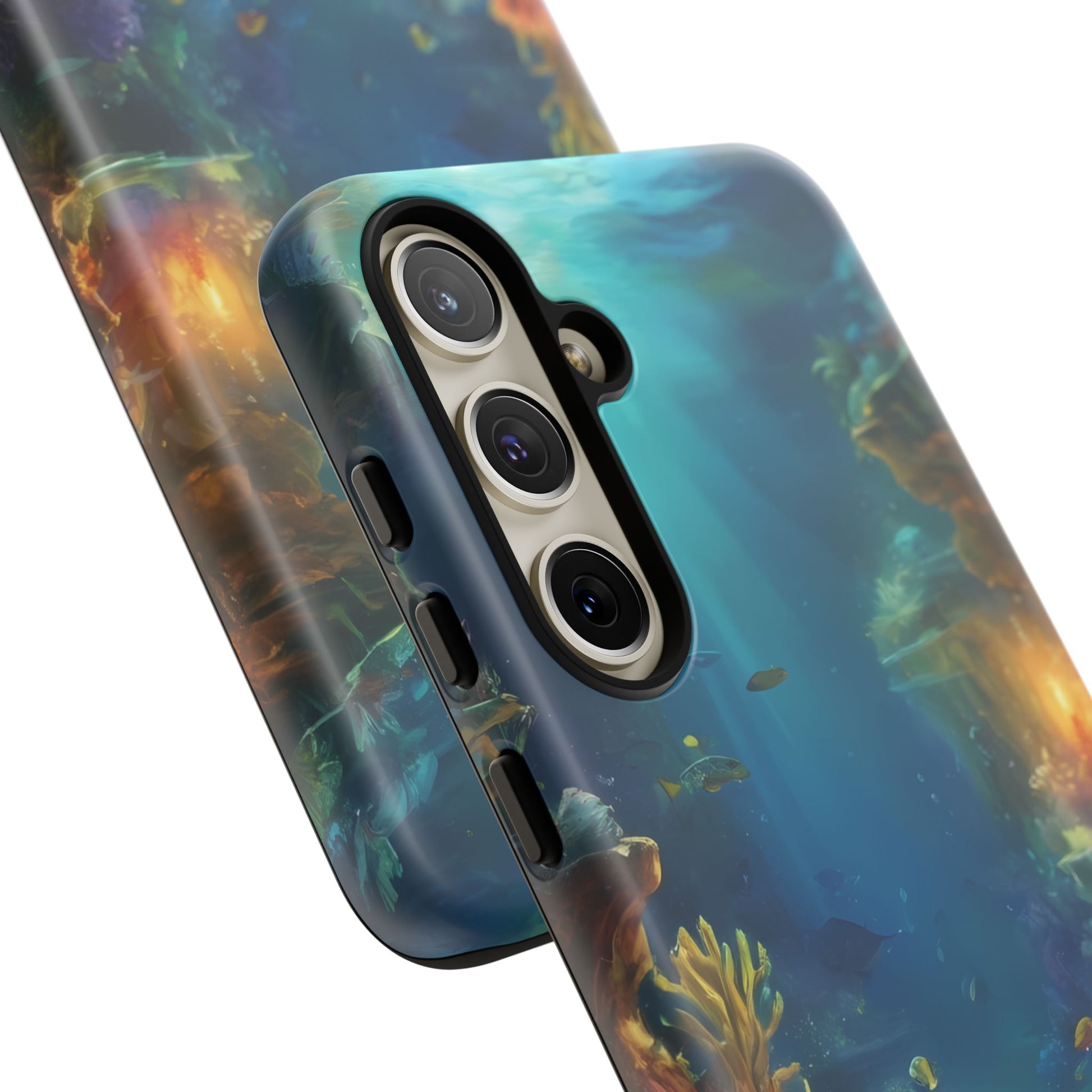 Oceanic Depths Custom Phone Case for Samsung Galaxy S10–S10 Plus, S20–S20 Ultra, S21, S22, S23, S24 Ultra - Designed by Thalia