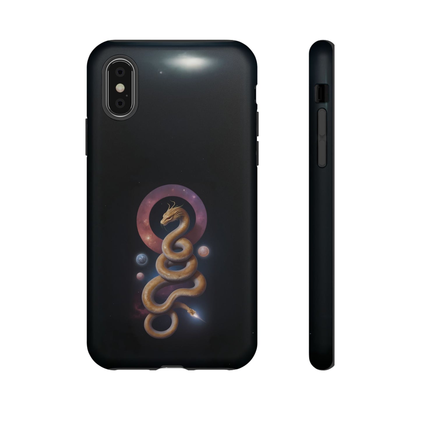 Chinese Zodiac Snake Custom Phone Case for iPhone 8–16 Pro Max, Pixel 5–8 Pro, Galaxy S10–S24 Ultra - Designed by Thalia