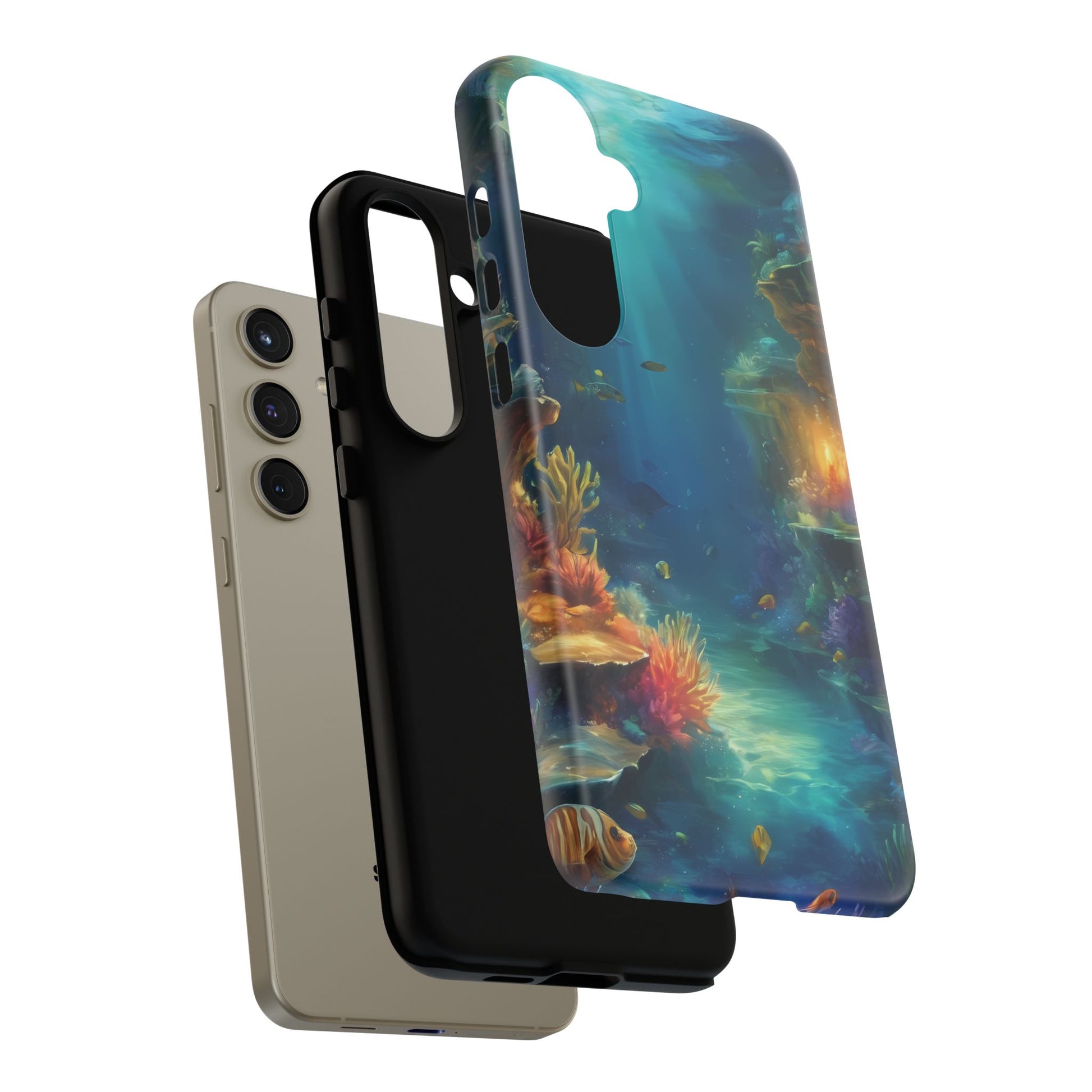 Oceanic Depths Custom Phone Case for Samsung Galaxy S10–S10 Plus, S20–S20 Ultra, S21, S22, S23, S24 Ultra - Designed by Thalia