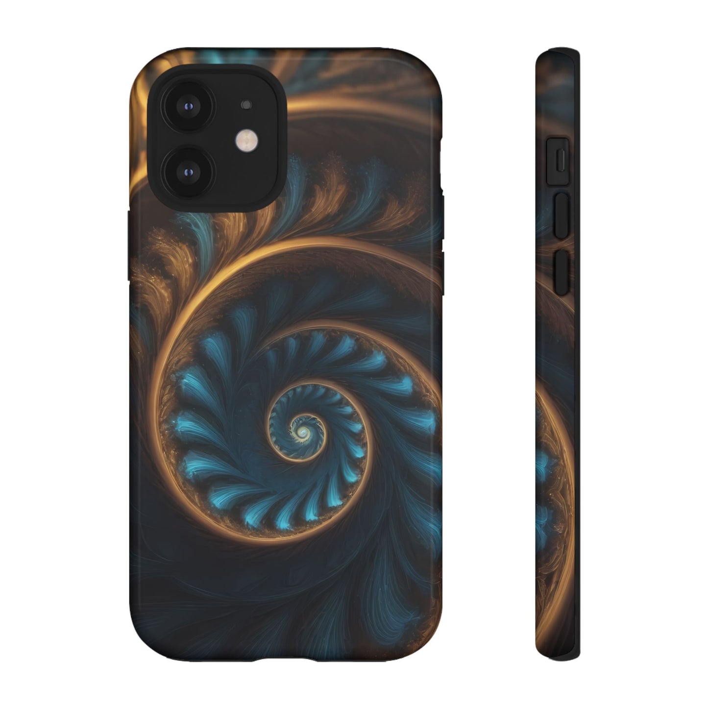 3D Fractal Phone Case for iPhone 8–16 Pro Max, Pixel 5–8 Pro, Galaxy S10–S24 Ultra - Designed by Thalia