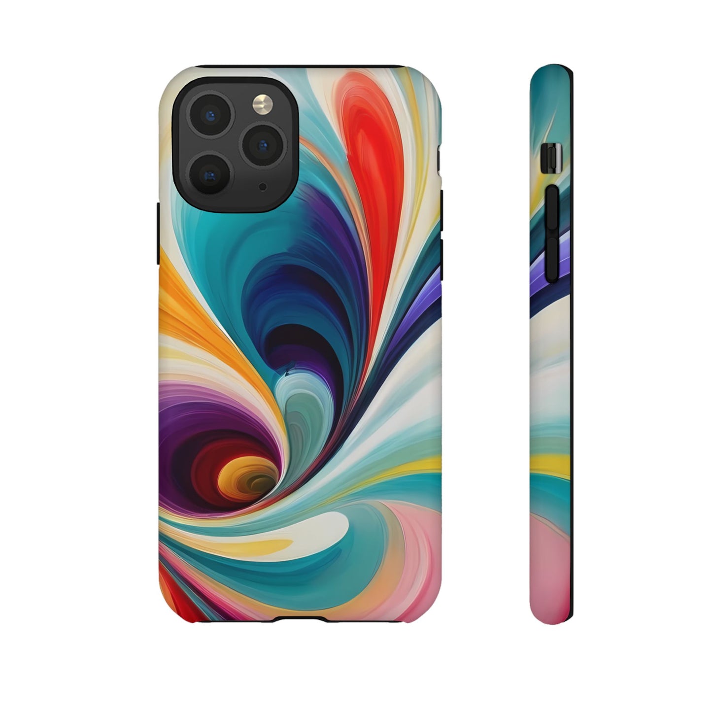 Abstract Elegance Phone Case for iPhone 8–16 Pro Max, Pixel 5–8 Pro, Galaxy S10–S24 Ultra - Designed by Thalia