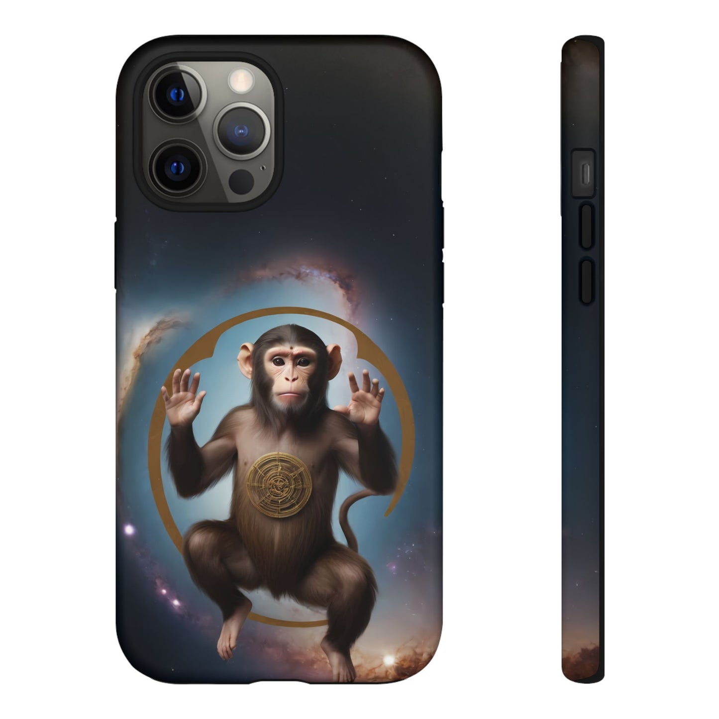 Chinese Zodiac Monkey Phone Case for iPhone 8–16 Pro Max, iPhone 8 Plus–13 Mini, iPhone XS–XS Max, iPhone 11–14 Pro Max - Designed by Thalia