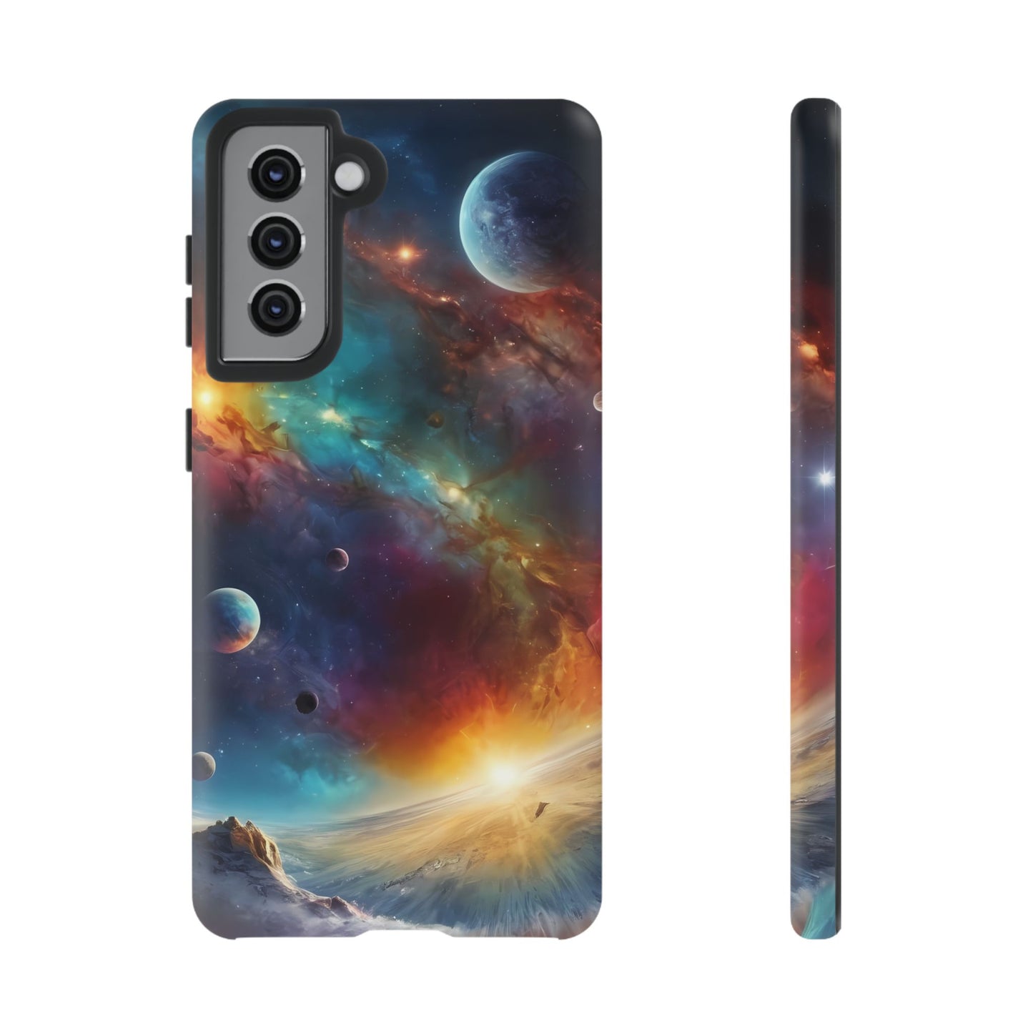 Cosmic Voyage Custom Phone Case for Samsung Galaxy S10–S24 - Designed by Thalia