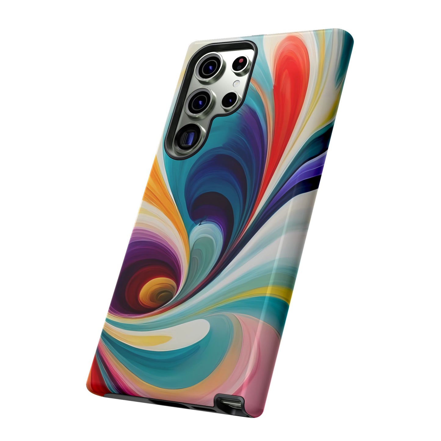 Abstract Elegance Phone Case for iPhone 8–16 Pro Max, Pixel 5–8 Pro, Galaxy S10–S24 Ultra - Designed by Thalia