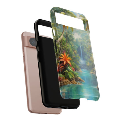 Tropical Paradise Phone Case for Google Pixel 8–Pixel 8 Pro, Pixel 7, Pixel 6 Pro, Pixel 6, Pixel 5 5G - Designed by Thalia