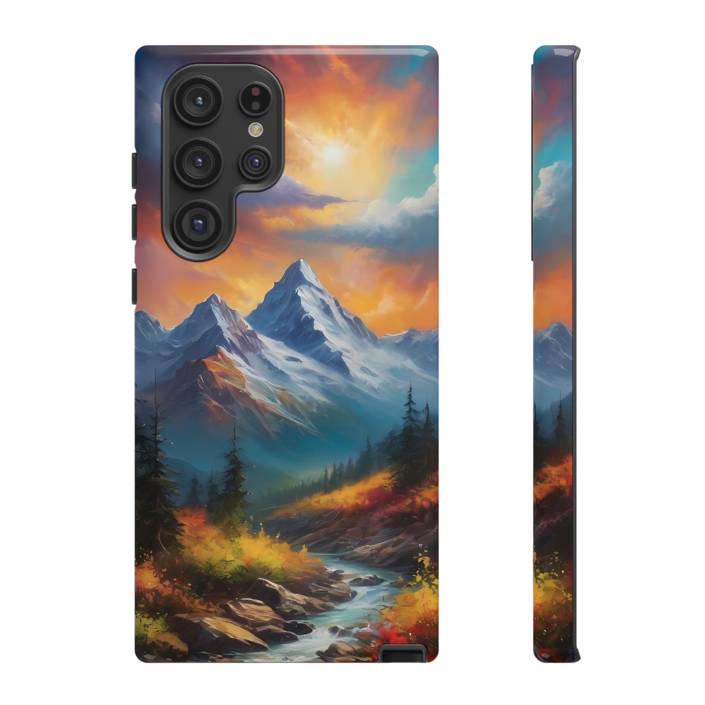 Mystic Mountains Phone Case for iPhone 8–16 Pro Max, Pixel 5–8 Pro, Galaxy S10–S24 Ultra - Designed by Thalia