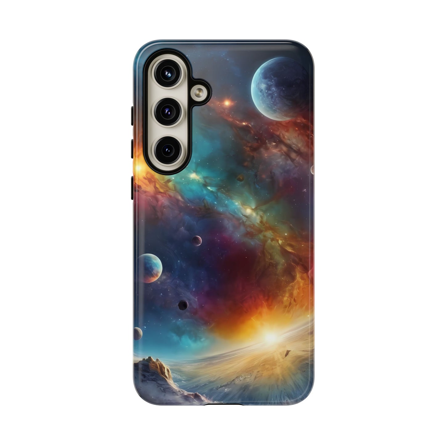 Cosmic Voyage Phone Case for iPhone 8–16 Pro Max, Pixel 5–8 Pro, Galaxy S10–S24 Ultra - Designed by Thalia