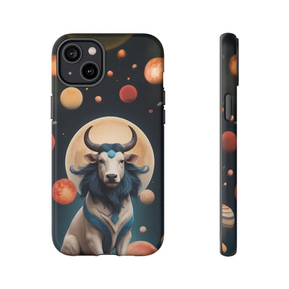 Chinese Zodiac Ox Phone Case for iPhone 8–16 Pro Max, iPhone 8 Plus–13 Mini, iPhone XS–XS Max, iPhone 11–14 Pro Max - Designed by Thalia