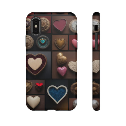 Love Button Phone Case for iPhone 8–16 Pro Max, Pixel 5–8 Pro, Galaxy S10–S24 Ultra - Designed by Thalia