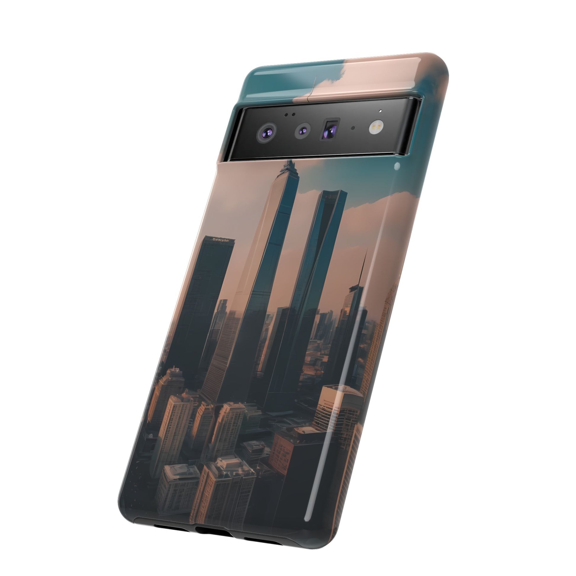 City Skylines Phone Case for Google Pixel 8 Pro, Pixel 8, Pixel 7, Pixel 6 Pro, Pixel 6, Pixel 5 5G - Designed by Thalia