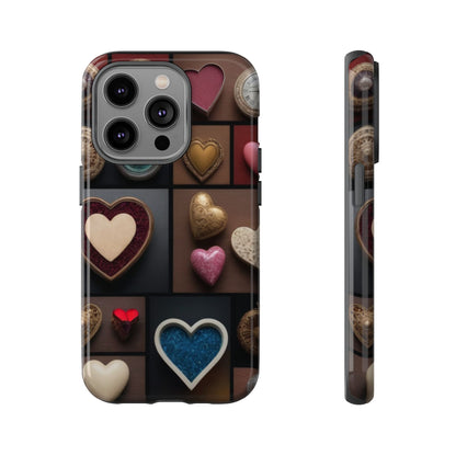 Love Button Phone Case for iPhone 8–16 Pro Max, Pixel 5–8 Pro, Galaxy S10–S24 Ultra - Designed by Thalia