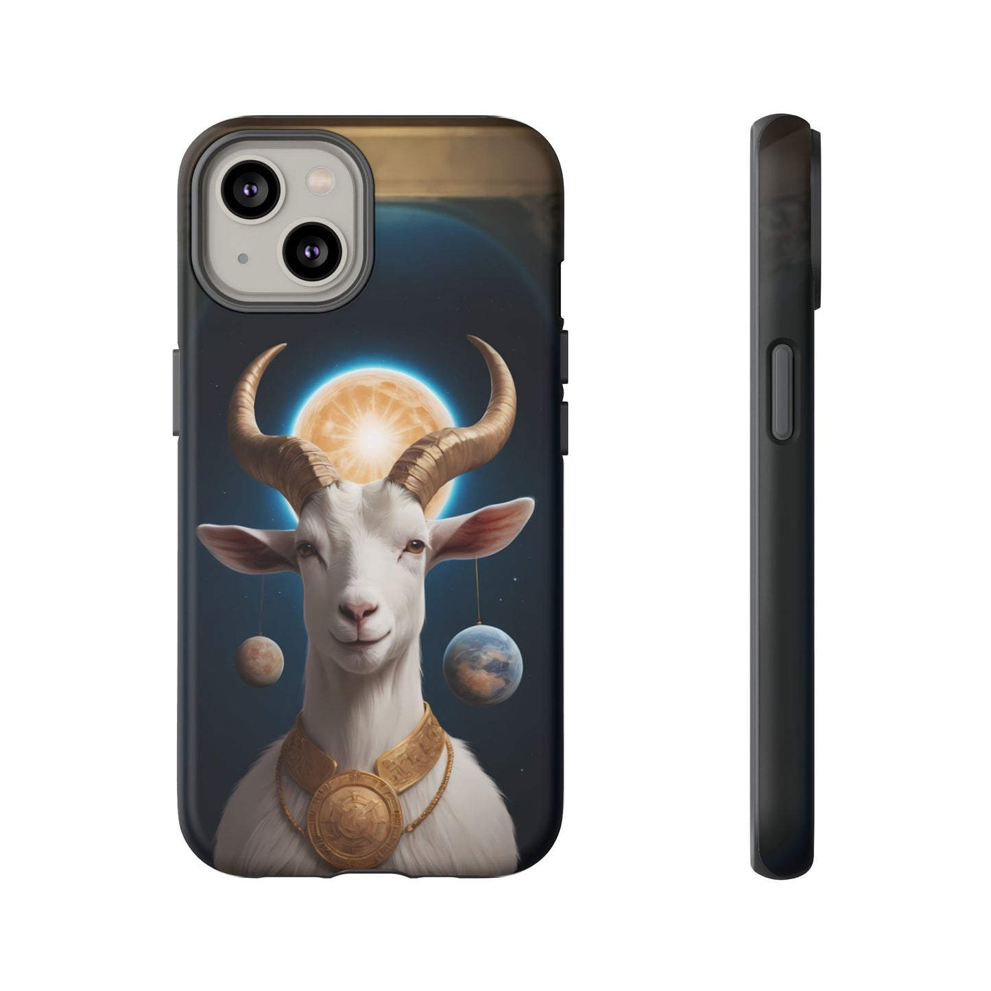 Chinese Zodiac Goat Phone Case for iPhone 8–16 Pro Max, iPhone 8 Plus–13 Mini, iPhone XS–XS Max, iPhone 11–14 Pro Max - Designed by Thalia